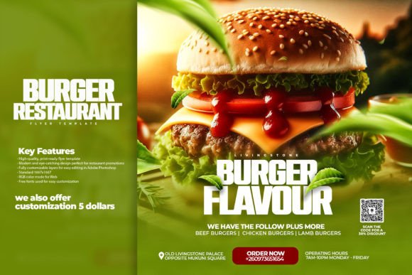 Download Burger Restaurant Flyer Template - Flyer Collection