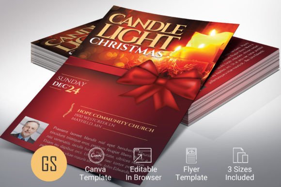 Download Candlelight Christmas Flyer Template - Flyer Collection
