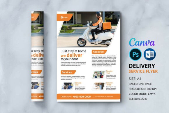 Download Delivery Service Flyer Template - Flyer Collection