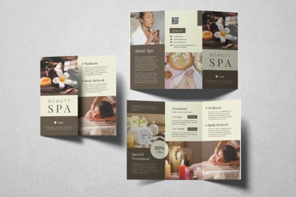 Download Brown Beauty Spa Trifold Brochure - Beauty Collection